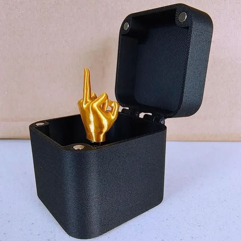 LaughLatch Prank Box — Magnetic Latch, Contact-Activated Flip Top, Compact Design