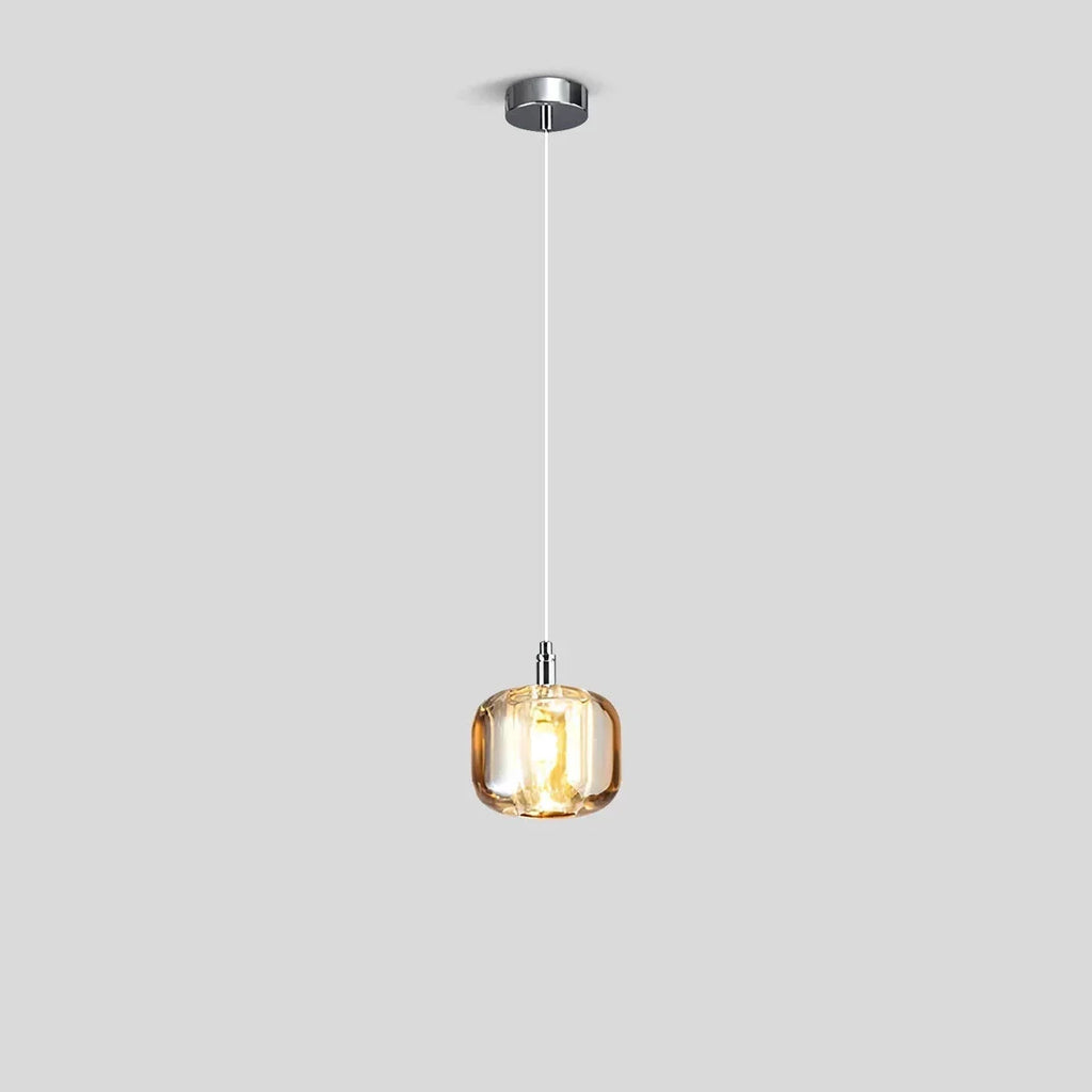 Multicolor Glass Pendant Light Fixture With Layered Lighting | Ventumra