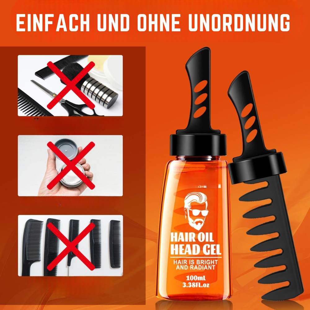 Haarstyling-Gel - Nicht fettender Glanz, Pflege und lang anhaltender Halt