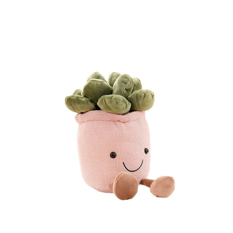 Glad mjuk leksak med blommotiv — färgglad blomdesign