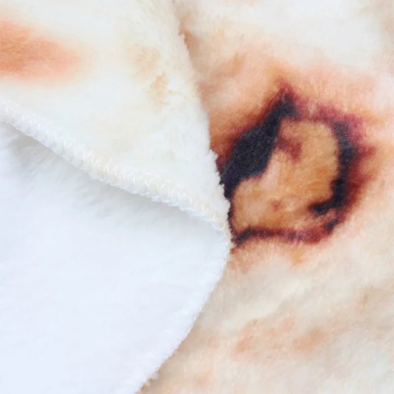Taco Cuddle Cozy Flannel Blanket — Funny Tortilla Shaped Throw