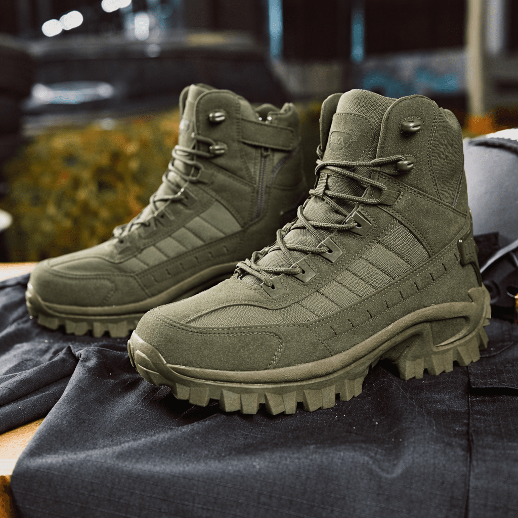 Botas tácticas de senderismo Steadline — Exterior impermeable, soporte de máxima estabilidad