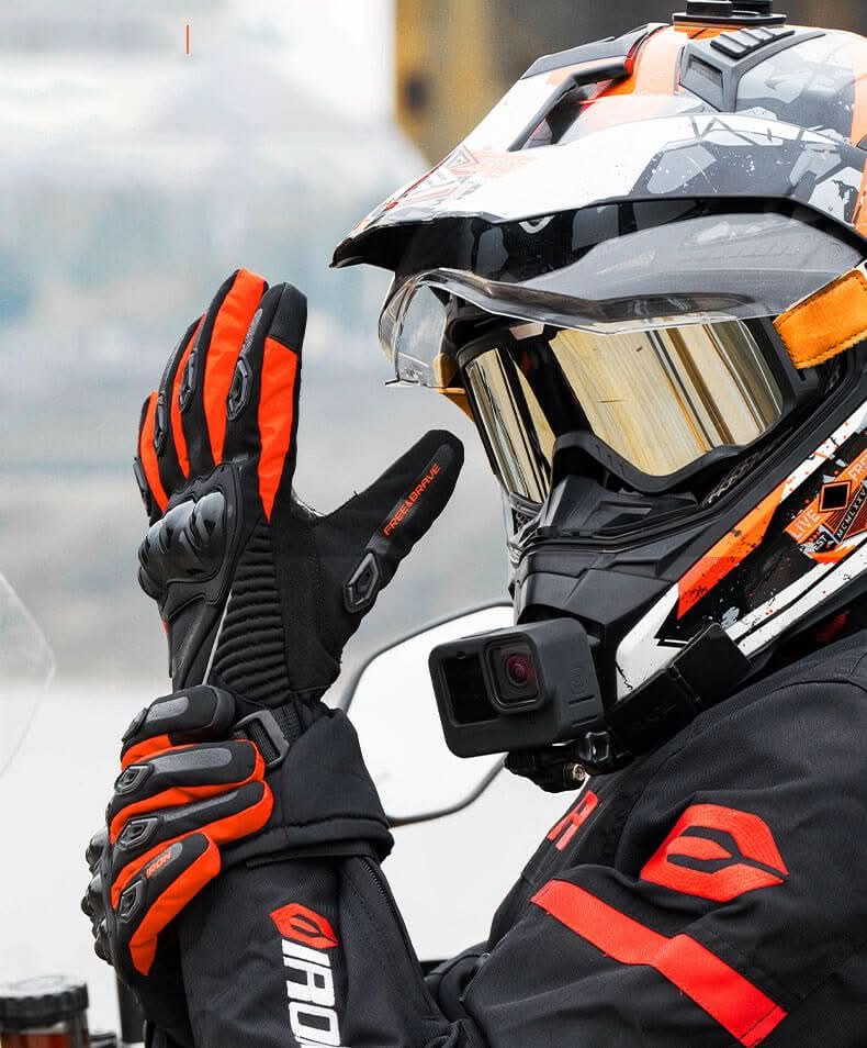 Voděodolné zateplené motocyklové rukavice ArcticShield — třívrstvé tepelné jádro, kompletní ochrana proti povětrnostním vlivům