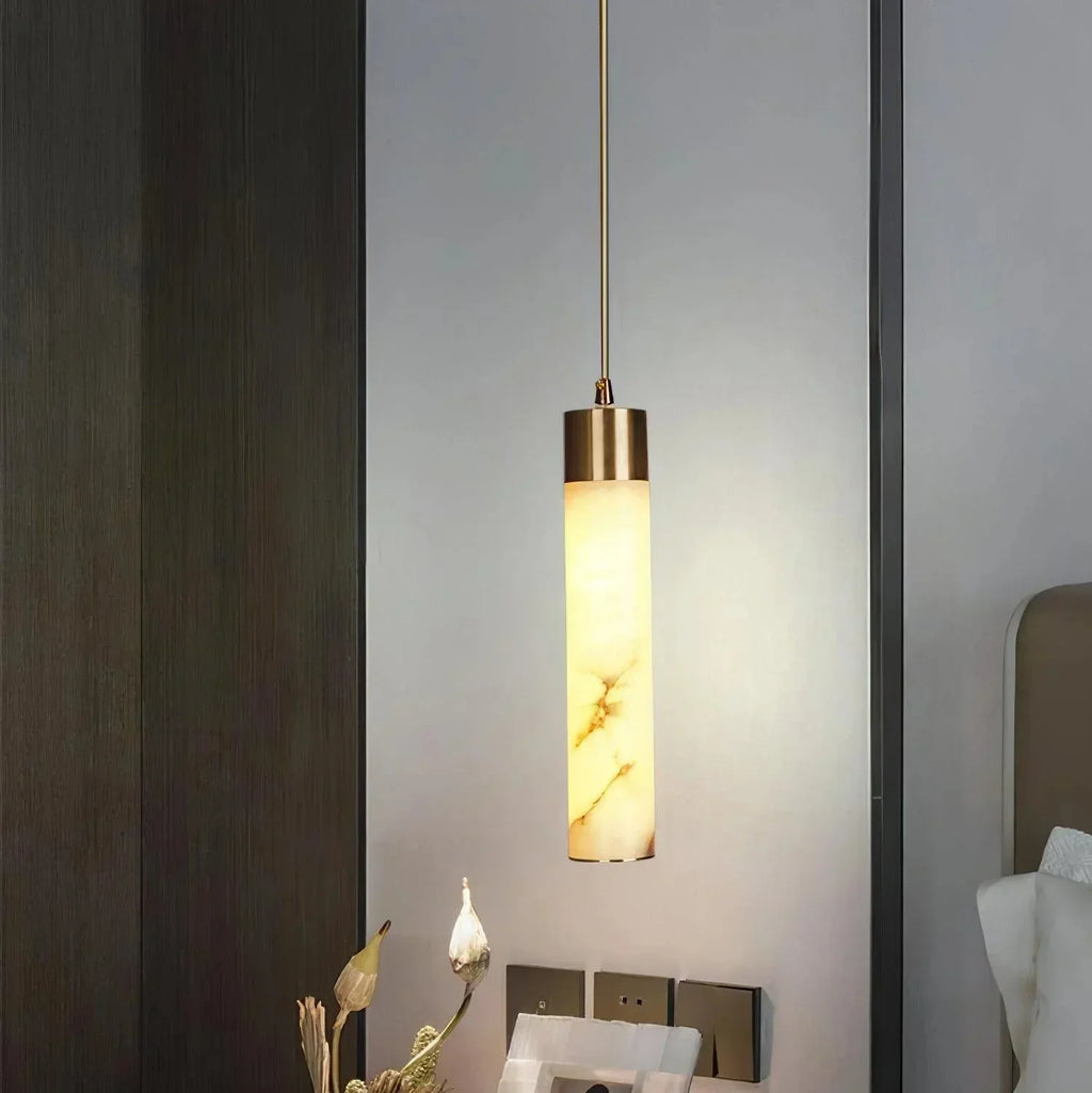 Dike White Alabaster Pendant Light | ventumra