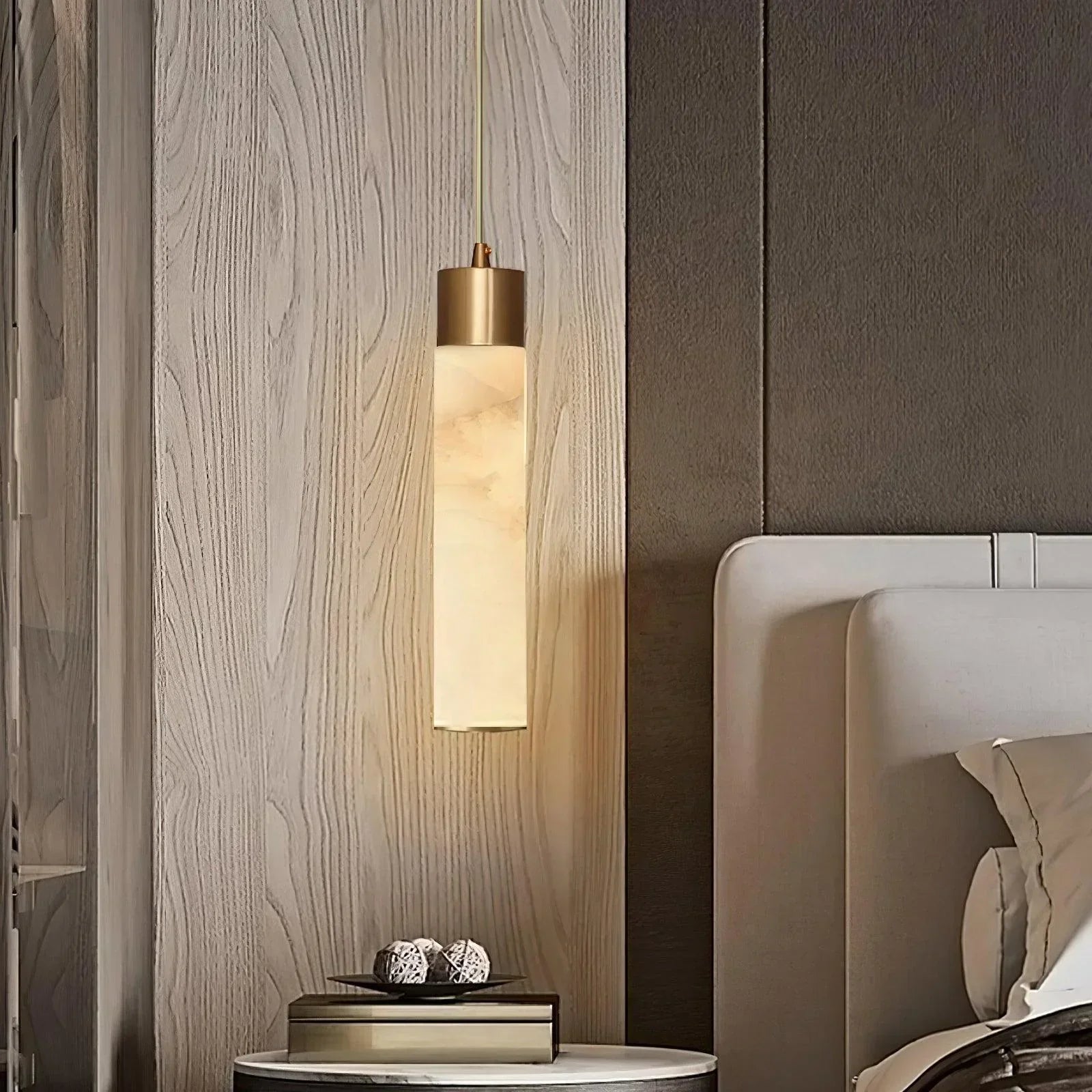 Dike White Alabaster Pendant Light | ventumra