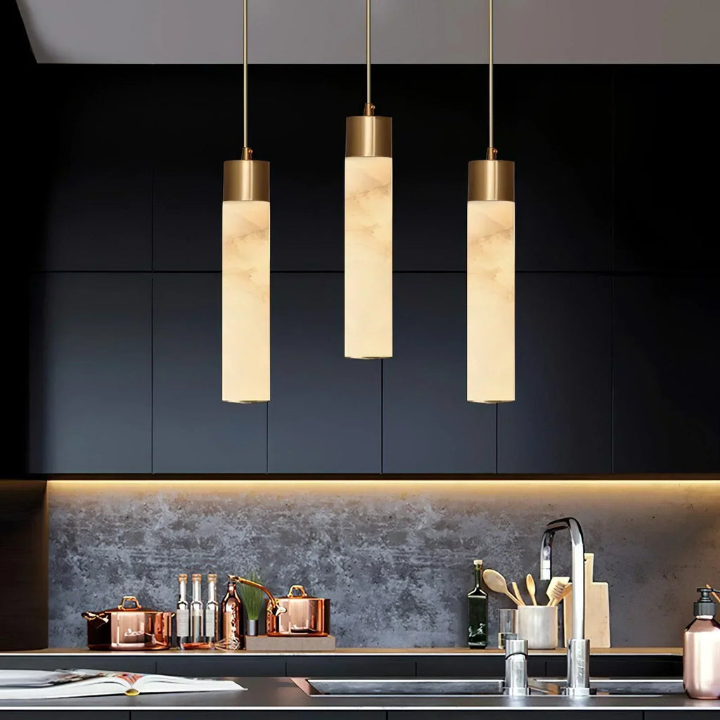 Dike White Alabaster Pendant Light | ventumra