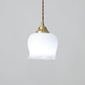 BlossomLume Brass and Resin Pendant Light Inspired by Flowers