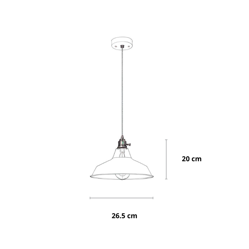 Aurello Colored Retro Pendant Lamp In 7 Vibrant Shades