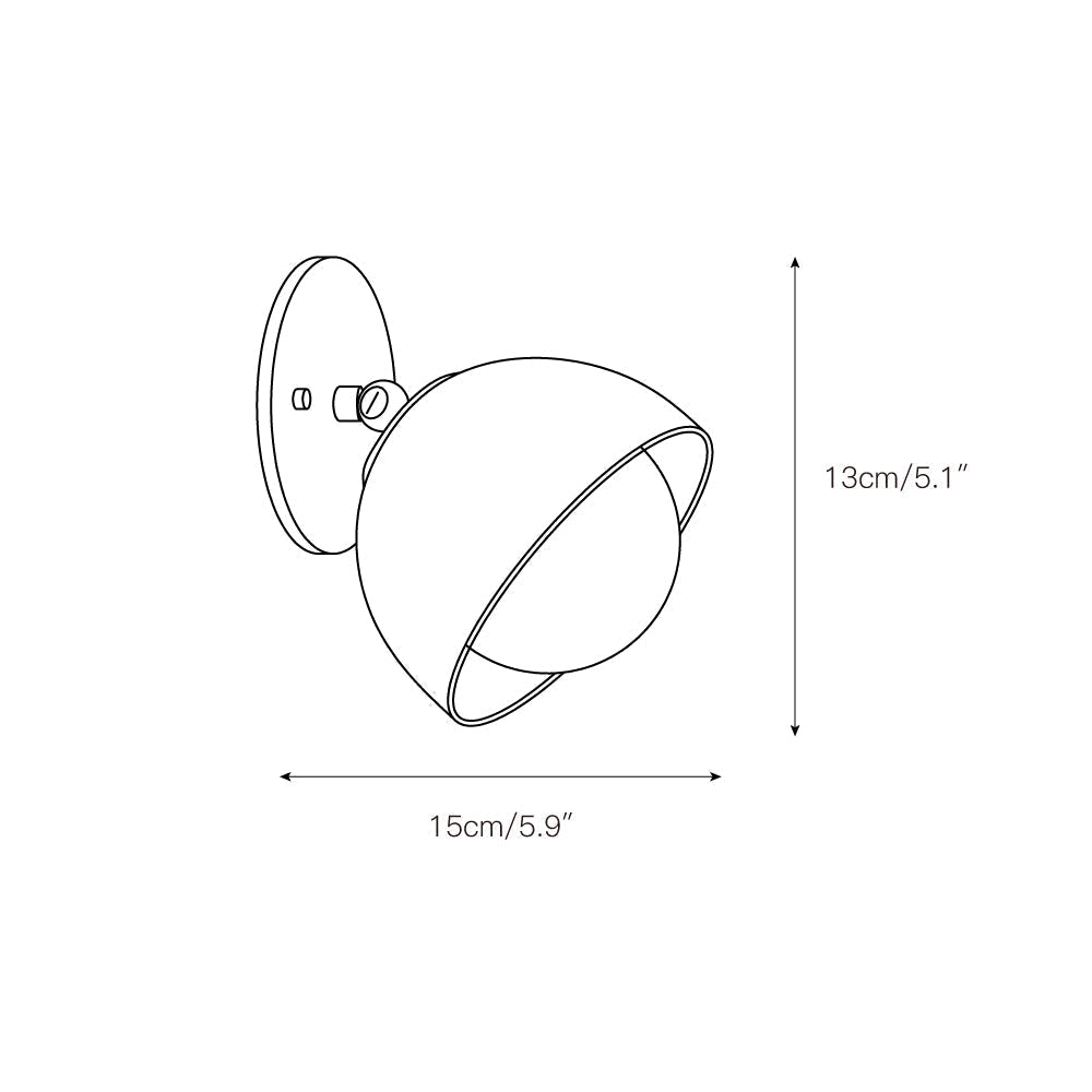 Halo Dome Wall Sconce | Ventumra
