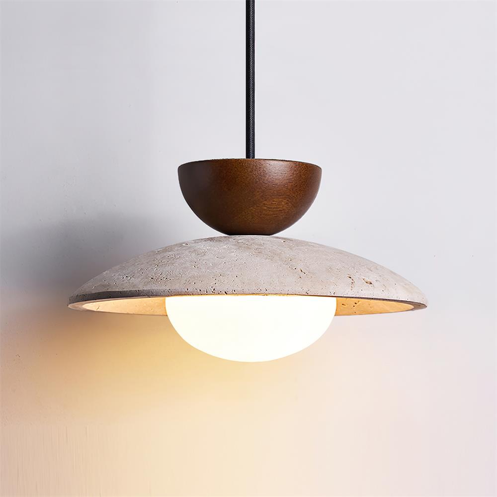 Lampade a sospensione Cleo in travertino | ventumra