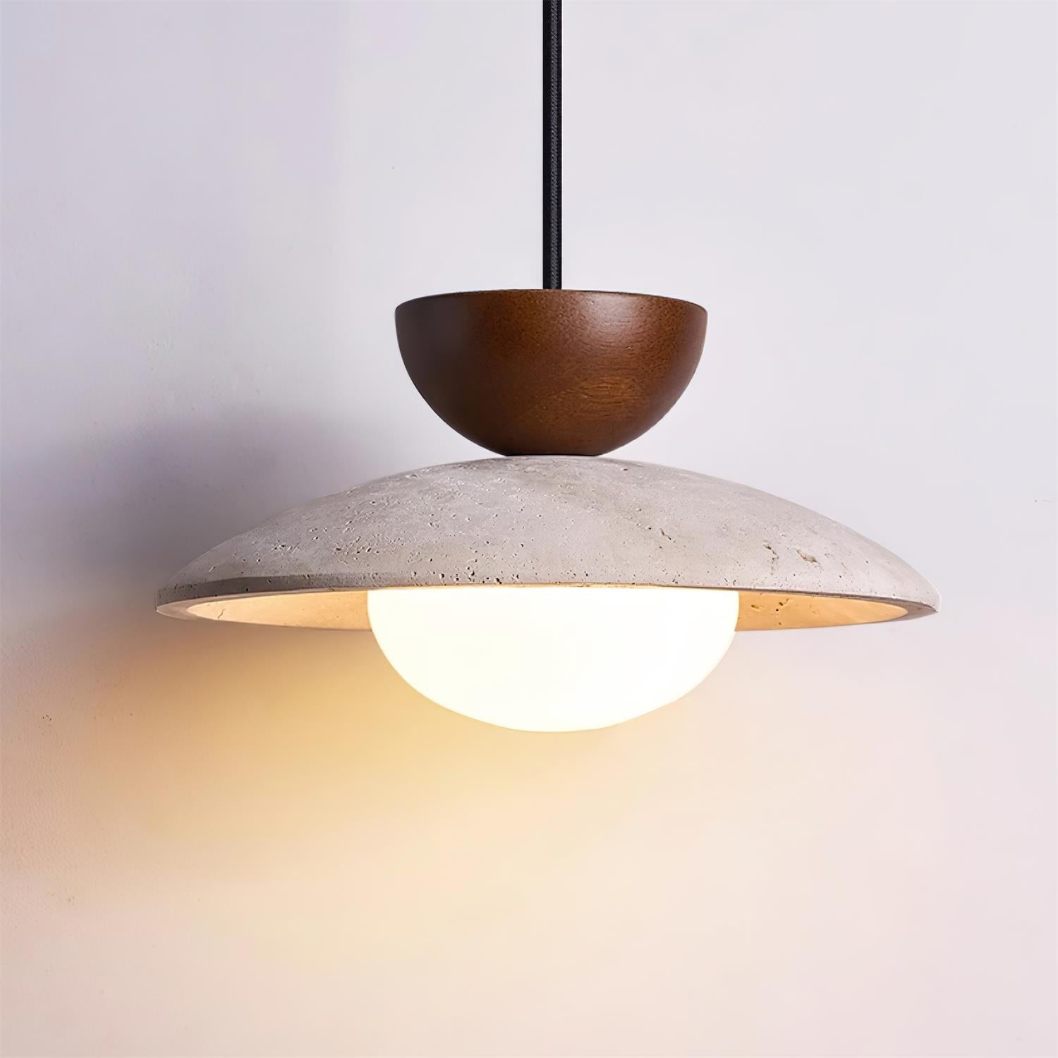 Lampade a sospensione Cleo in travertino | ventumra