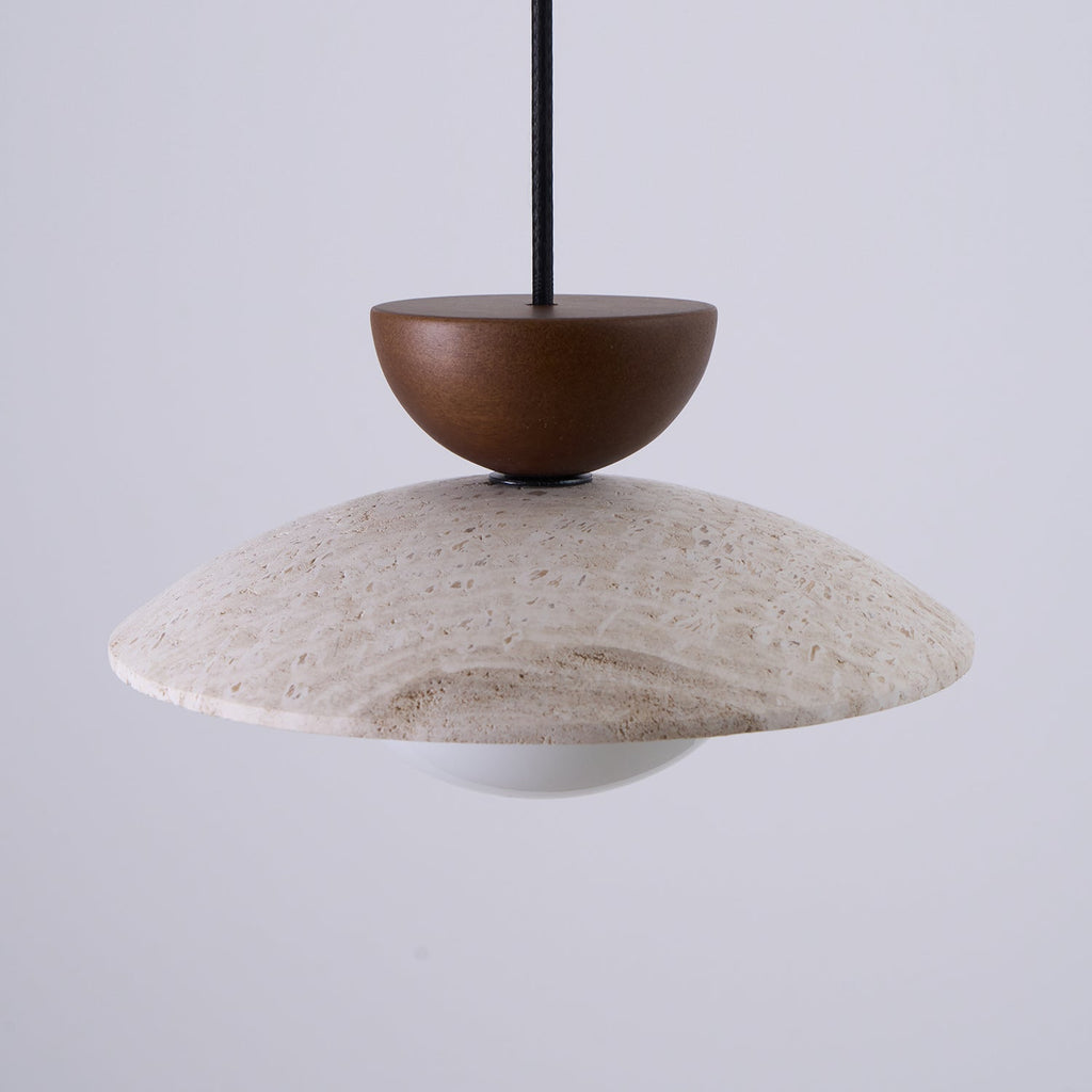 Lampade a sospensione Cleo in travertino | ventumra