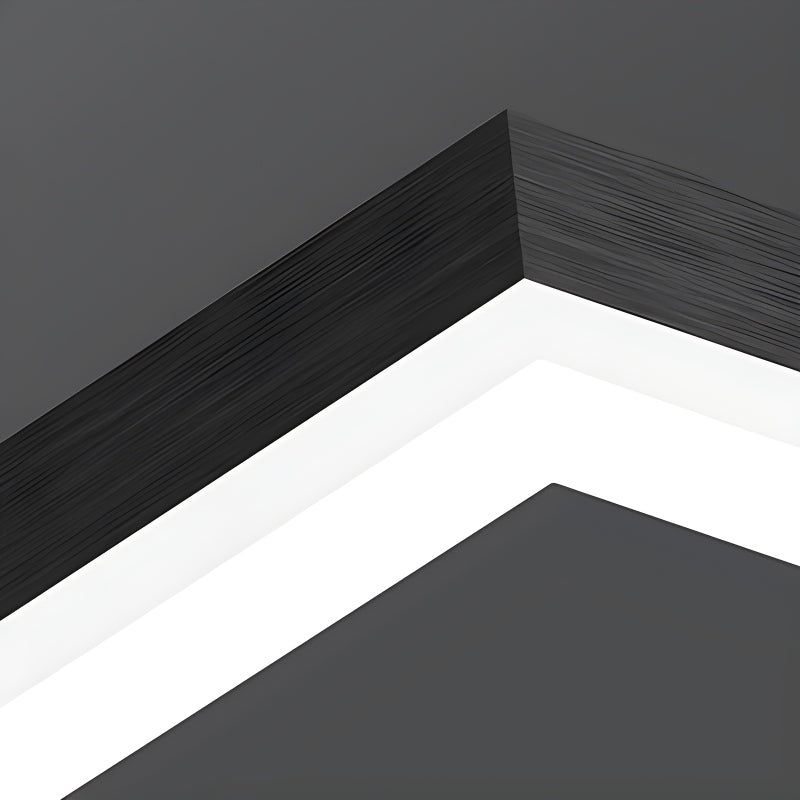 Modern Black Tiered Rectangular Chandelier For Contemporary Interiors | Ventumra