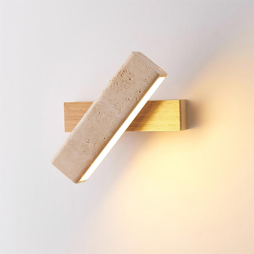 Orbit Travertine Rotating Wall Lamp | ventumra