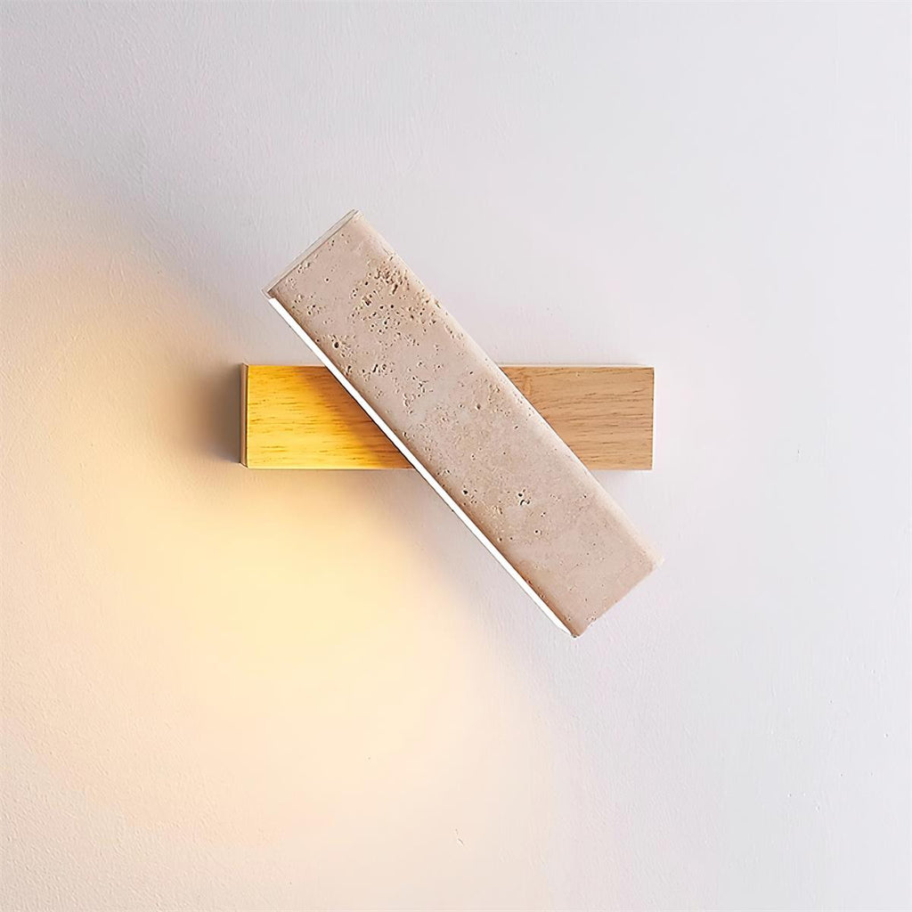 Orbit Travertine Rotating Wall Lamp | ventumra