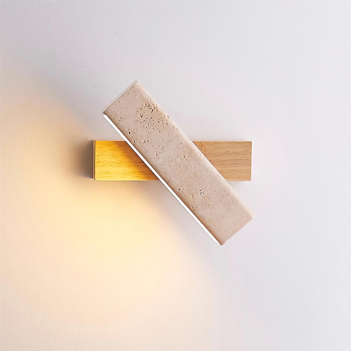Orbit Travertine Rotating Wall Lamp | ventumra
