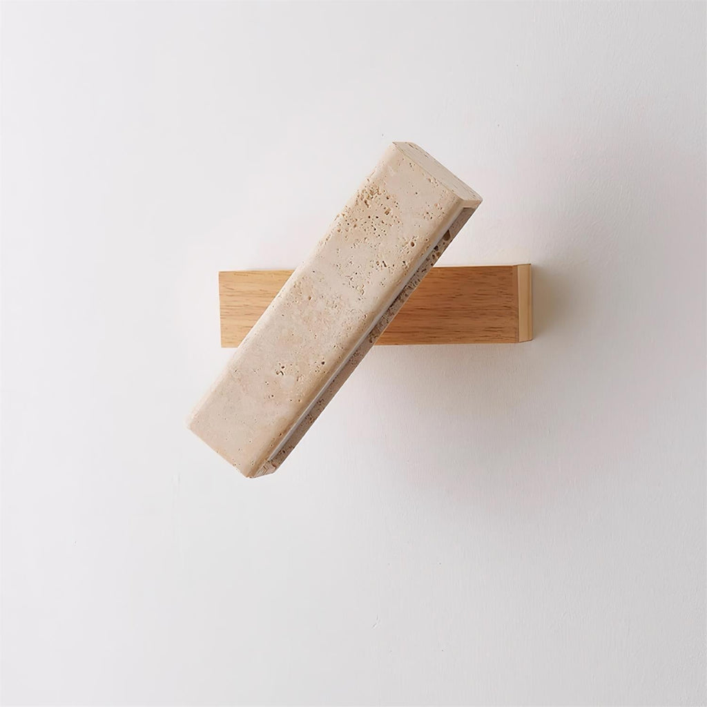 Orbit Travertine Rotating Wall Lamp | ventumra