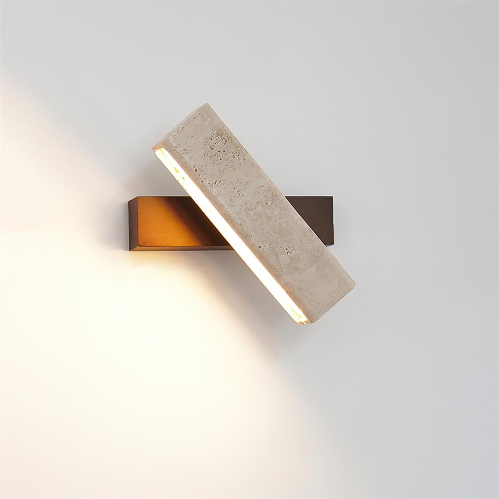 Orbit Travertine Rotating Wall Lamp | ventumra