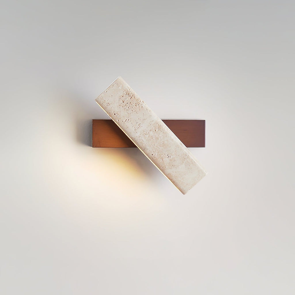 Orbit Travertine Rotating Wall Lamp | ventumra