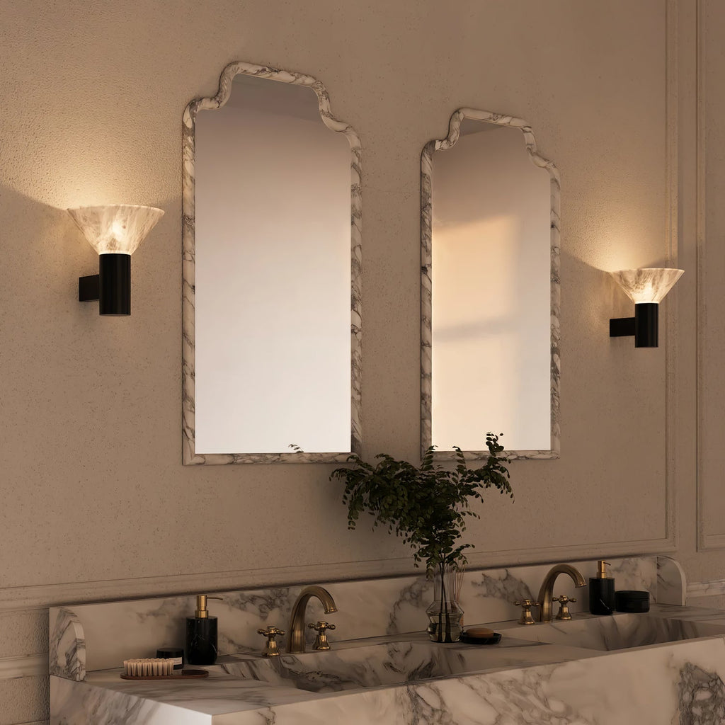 Eurnoria Cone Alabaster Wall Light | ventumra