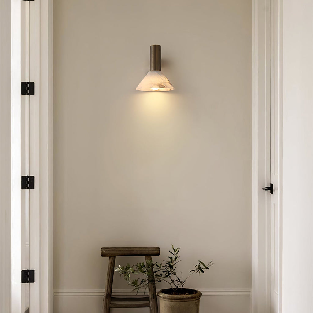 Eurnoria Cone Alabaster Wall Light | ventumra