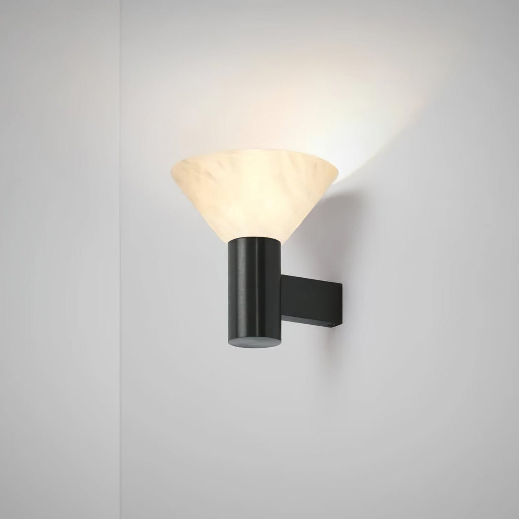 Eurnoria Cone Alabaster Wall Light | ventumra