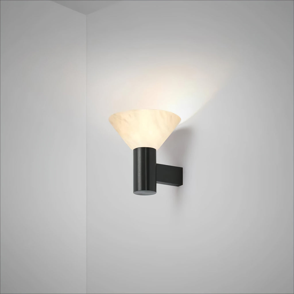 Eurnoria Cone Alabaster Wall Light | ventumra