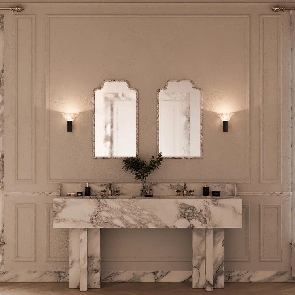 Eurnoria Cone Alabaster Wall Light | ventumra