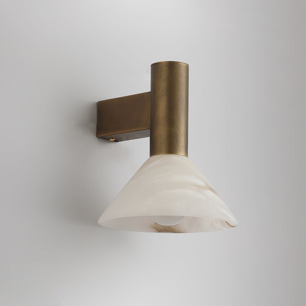 Eurnoria Cone Alabaster Wall Light | ventumra