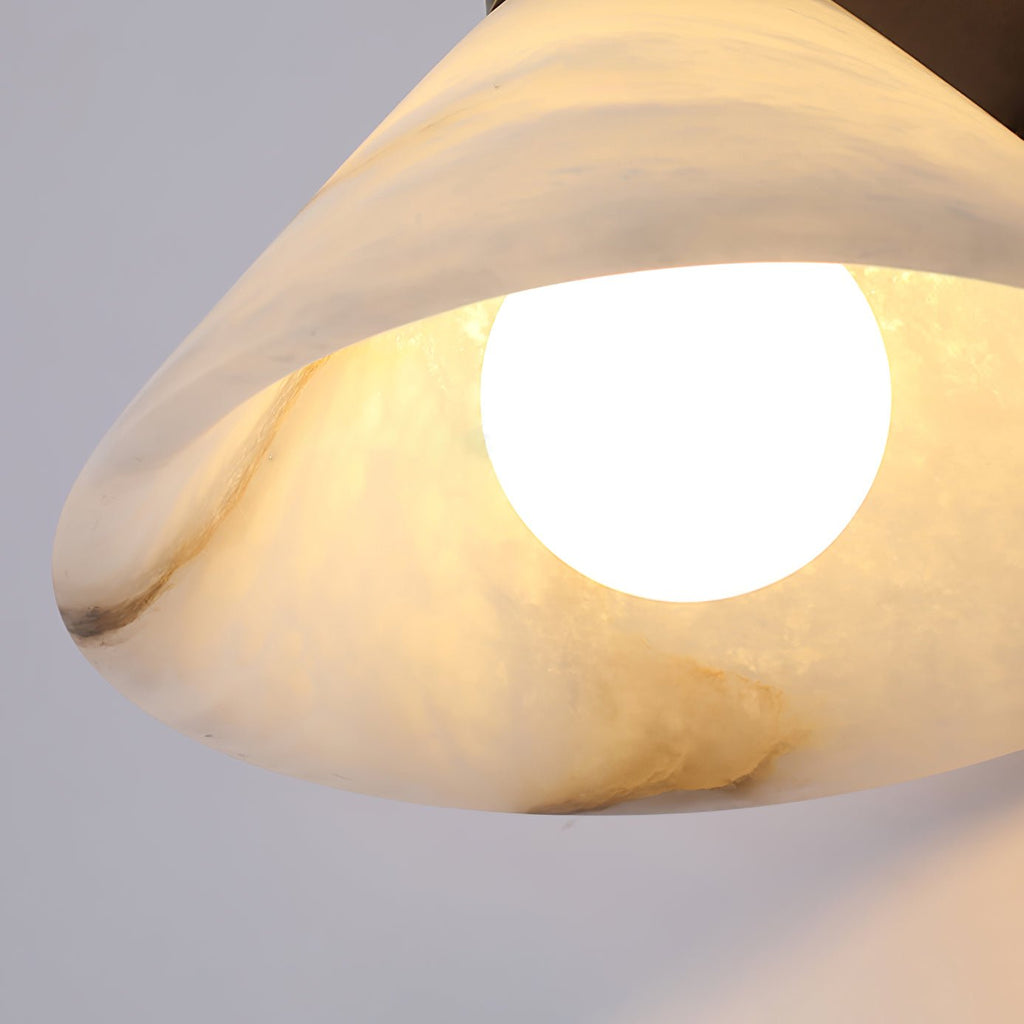 Eurnoria Cone Alabaster Wall Light | ventumra