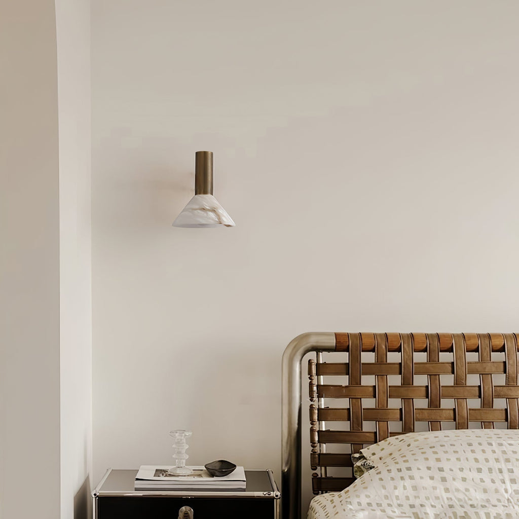Eurnoria Cone Alabaster Wall Light | ventumra
