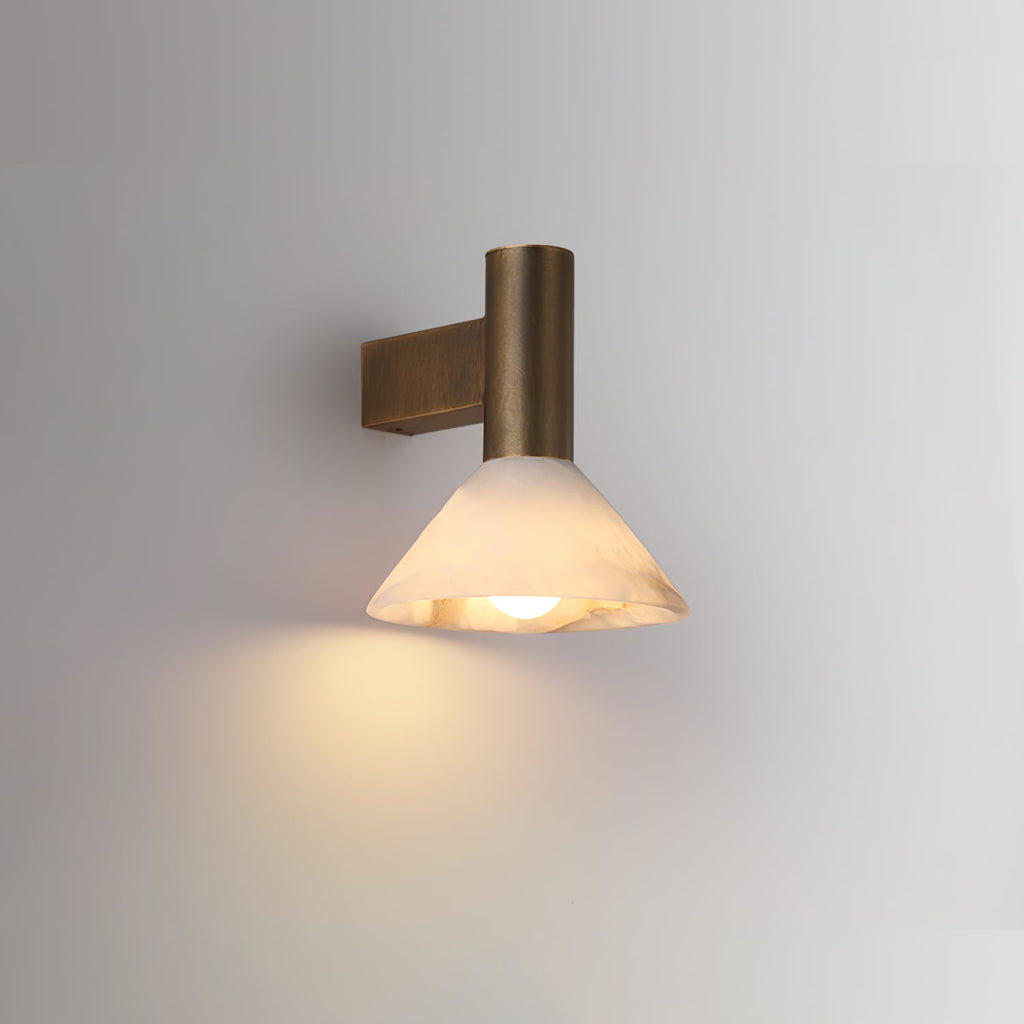 Eurnoria Cone Alabaster Wall Light | ventumra