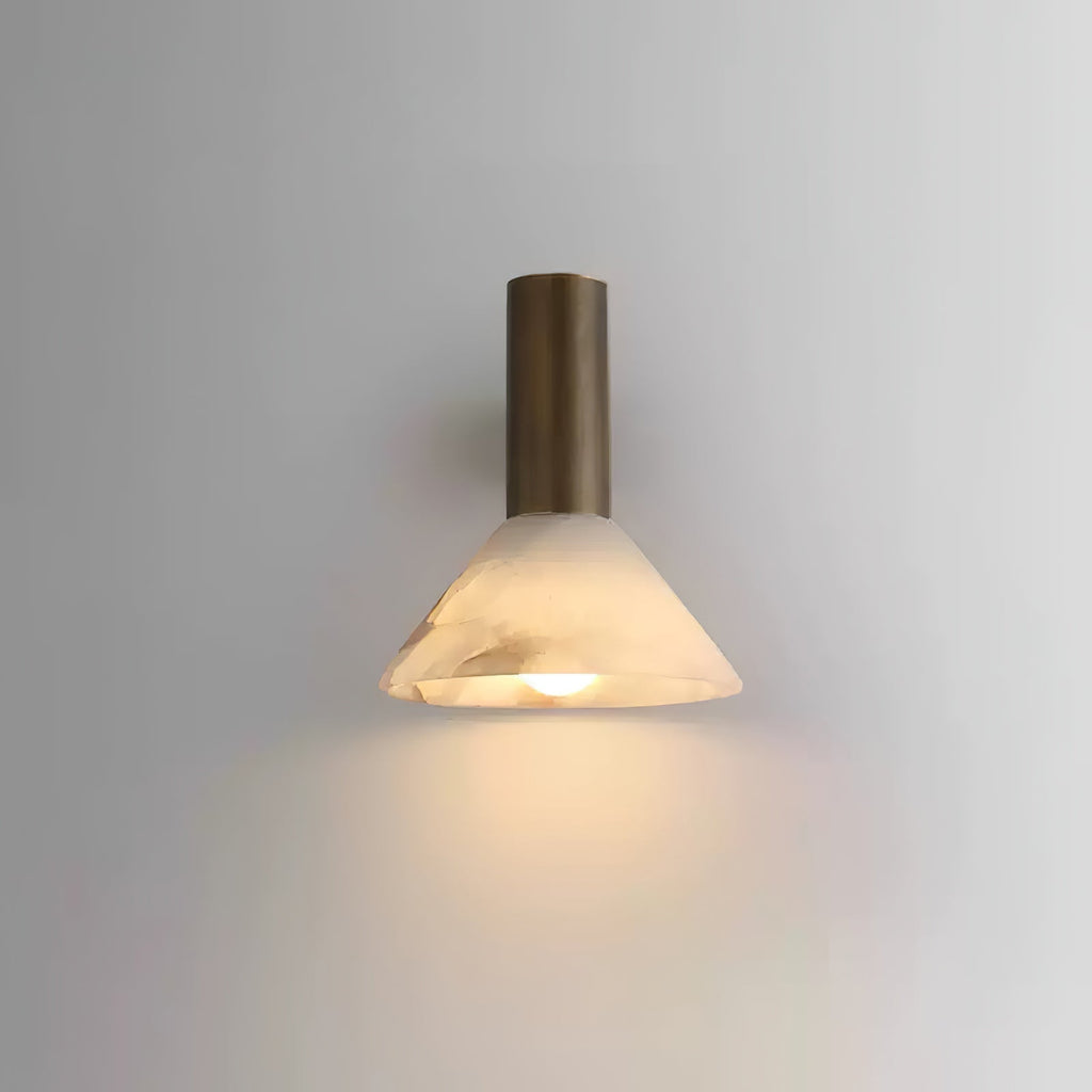 Eurnoria Cone Alabaster Wall Light | ventumra