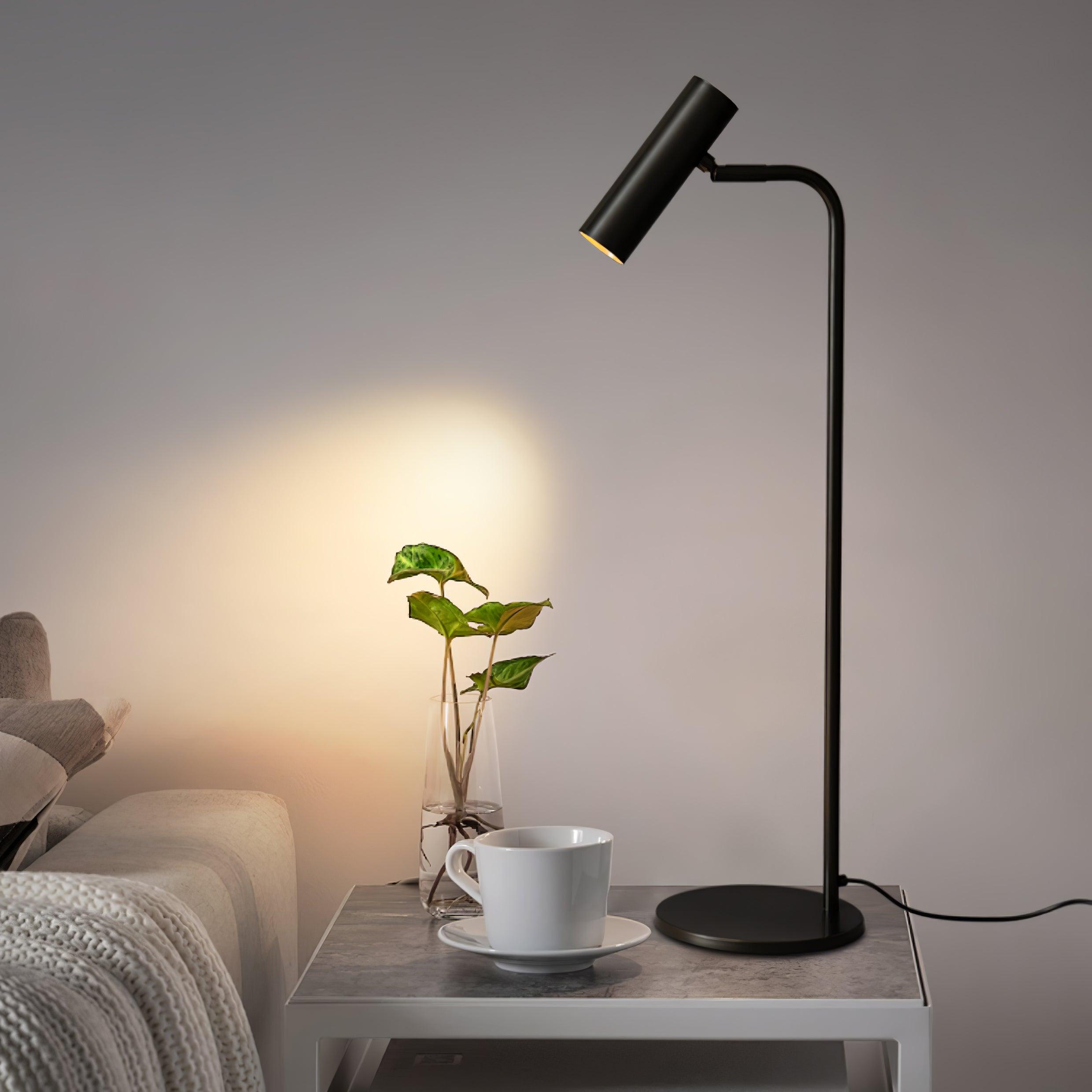 Aurelan Satin Brass Table Lamp With Adjustable Head