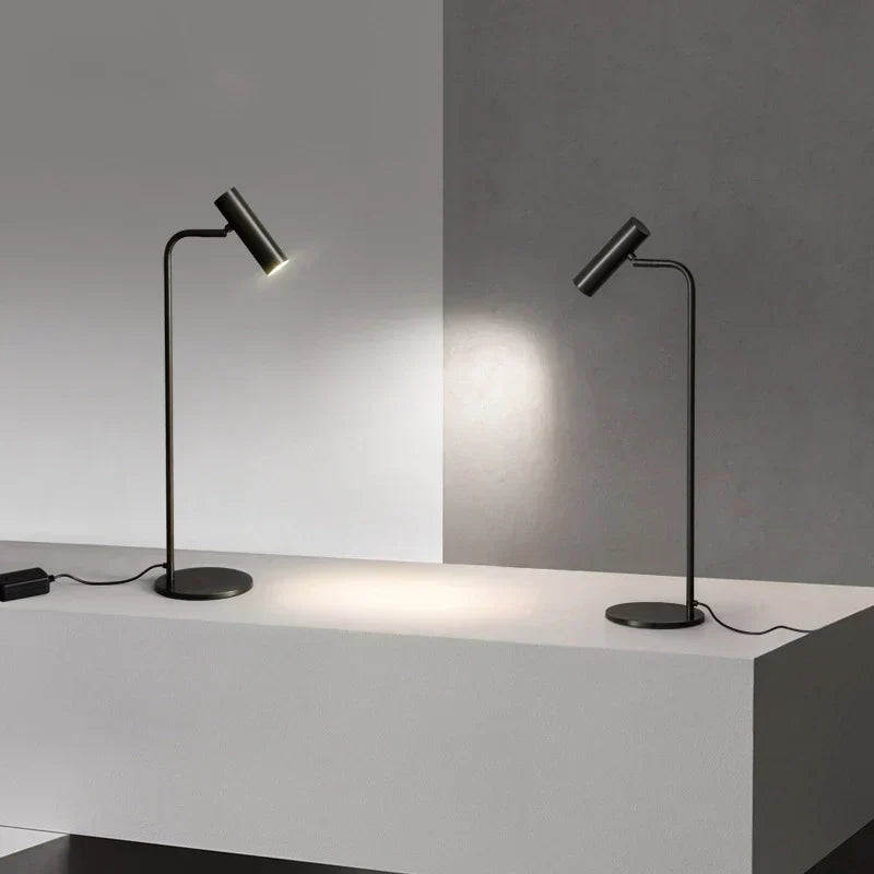 Aurelan Satin Brass Table Lamp With Adjustable Head