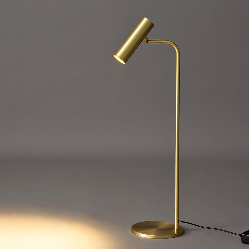 Aurelan Satin Brass Table Lamp With Adjustable Head