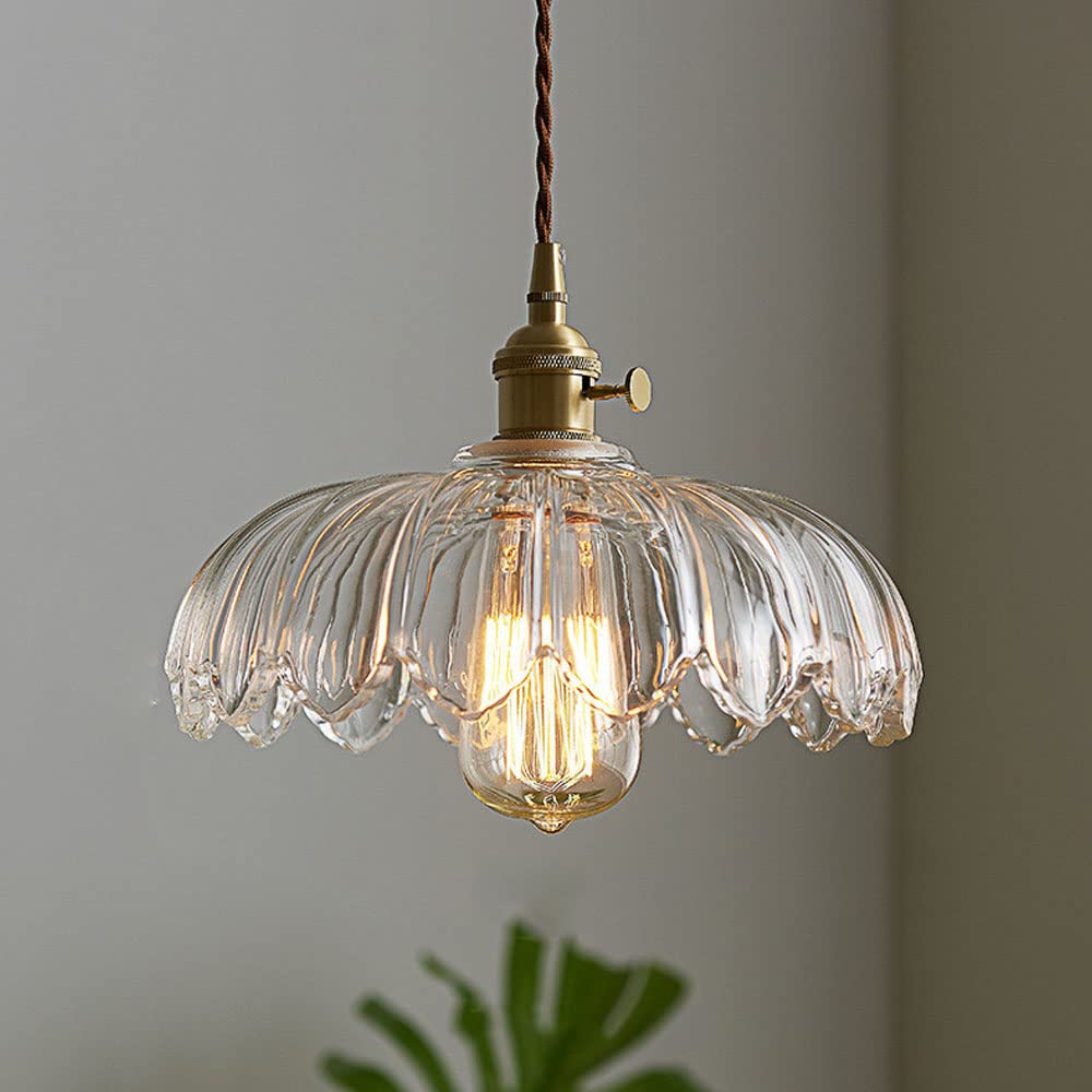 Solara Translucent Glass Pendant Light With Copper Base