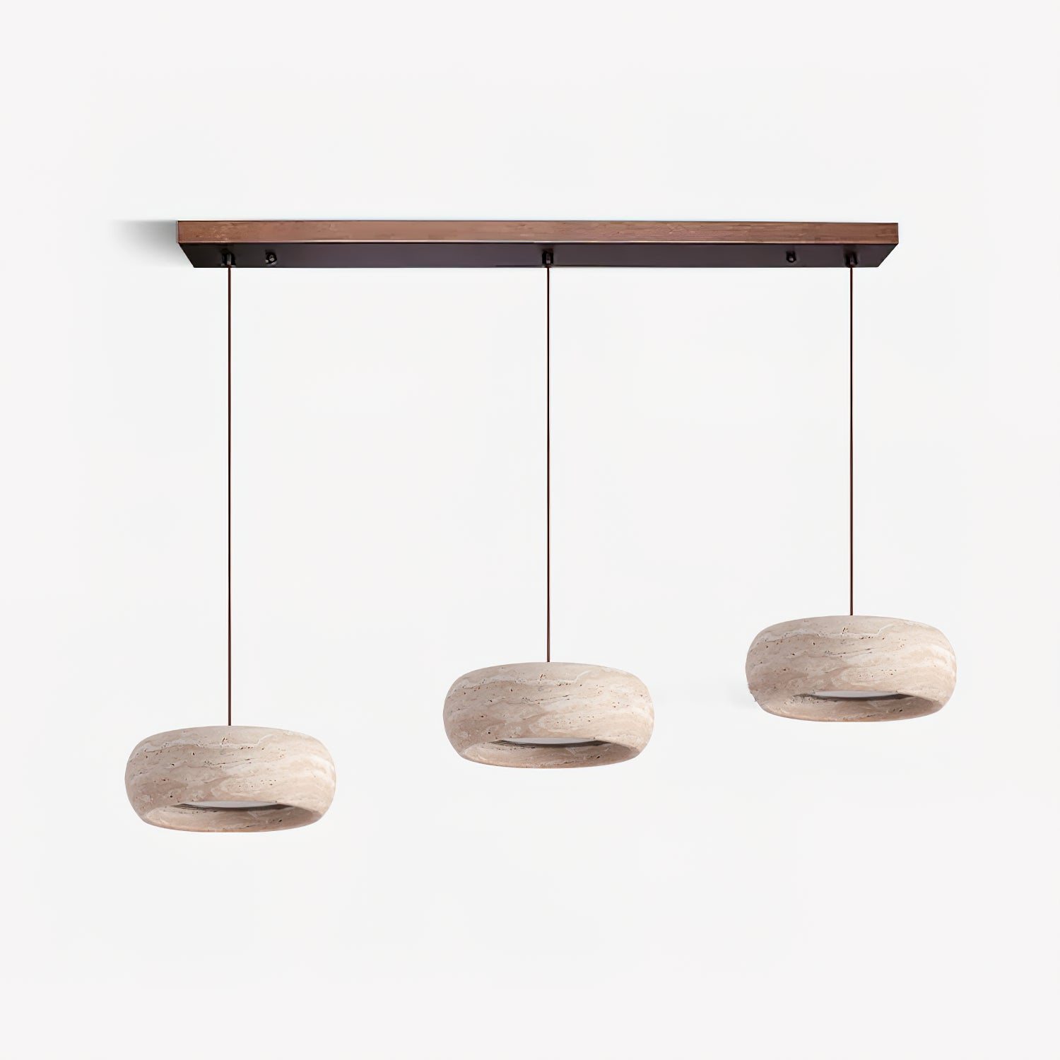 Tova Donut-Shaped Pendant Lights Travertine | ventumra