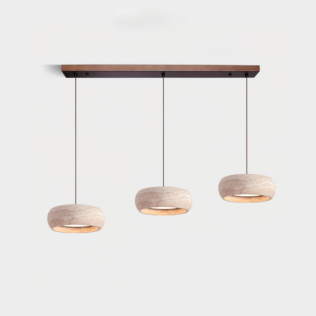 Tova Donut-Shaped Pendant Lights Travertine | ventumra