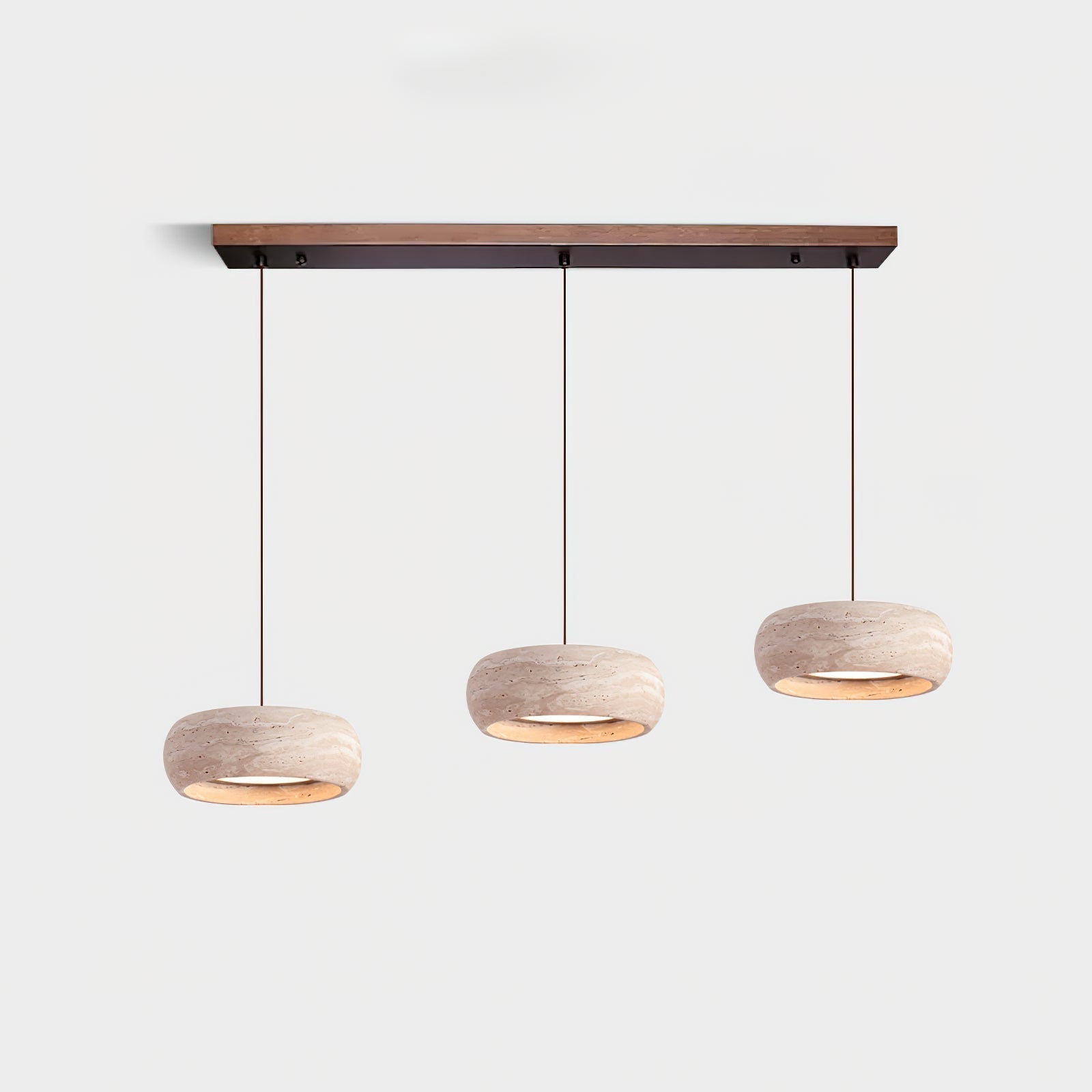 Tova Donut-Shaped Pendant Lights Travertine | ventumra