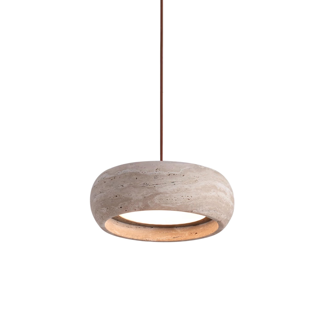 Tova Donut-Shaped Pendant Lights Travertine | ventumra