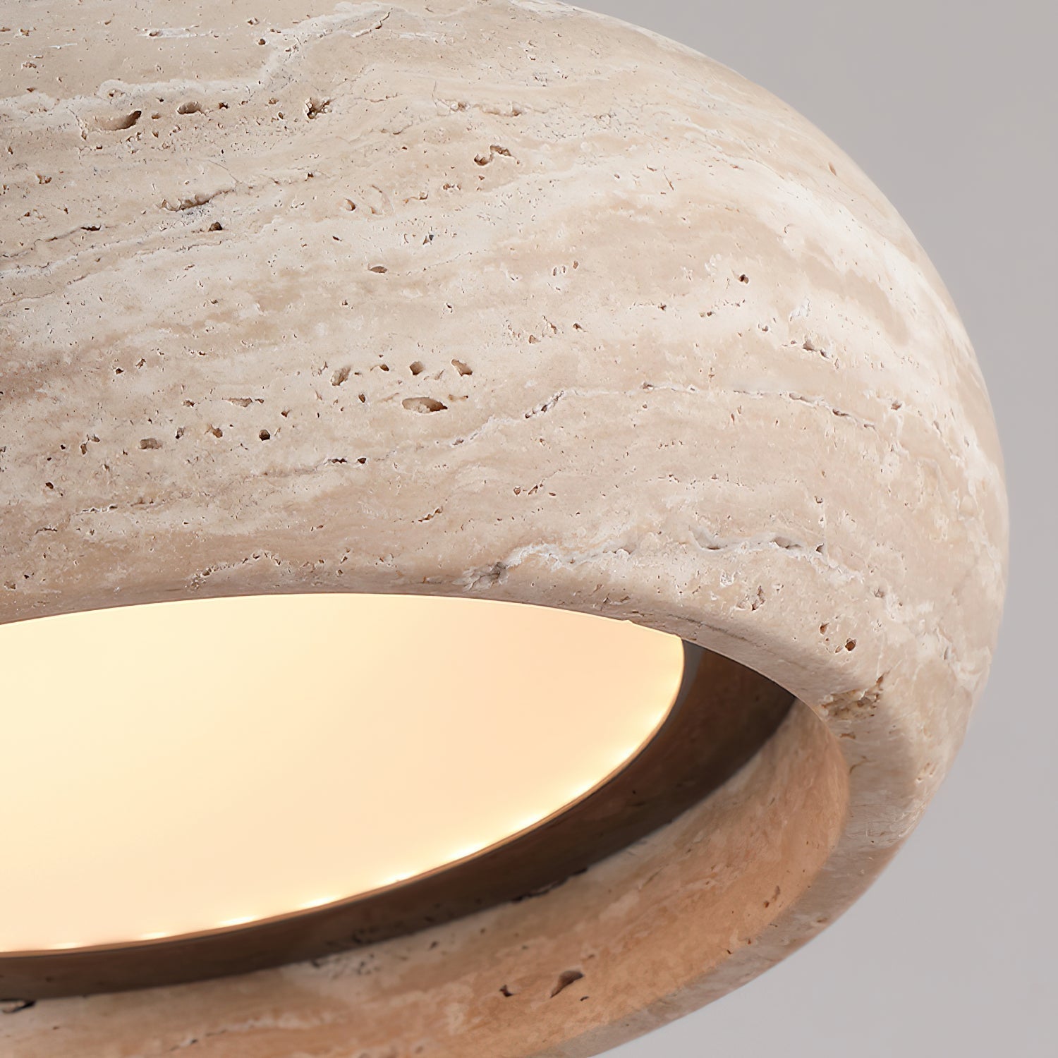 Tova Donut-Shaped Pendant Lights Travertine | ventumra