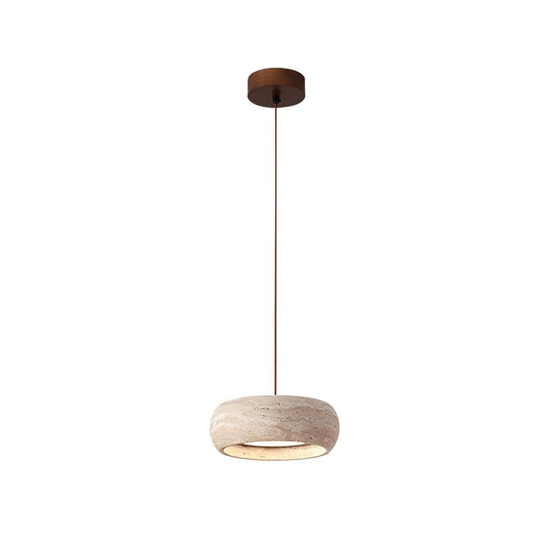 Tova Donut-Shaped Pendant Lights Travertine | ventumra