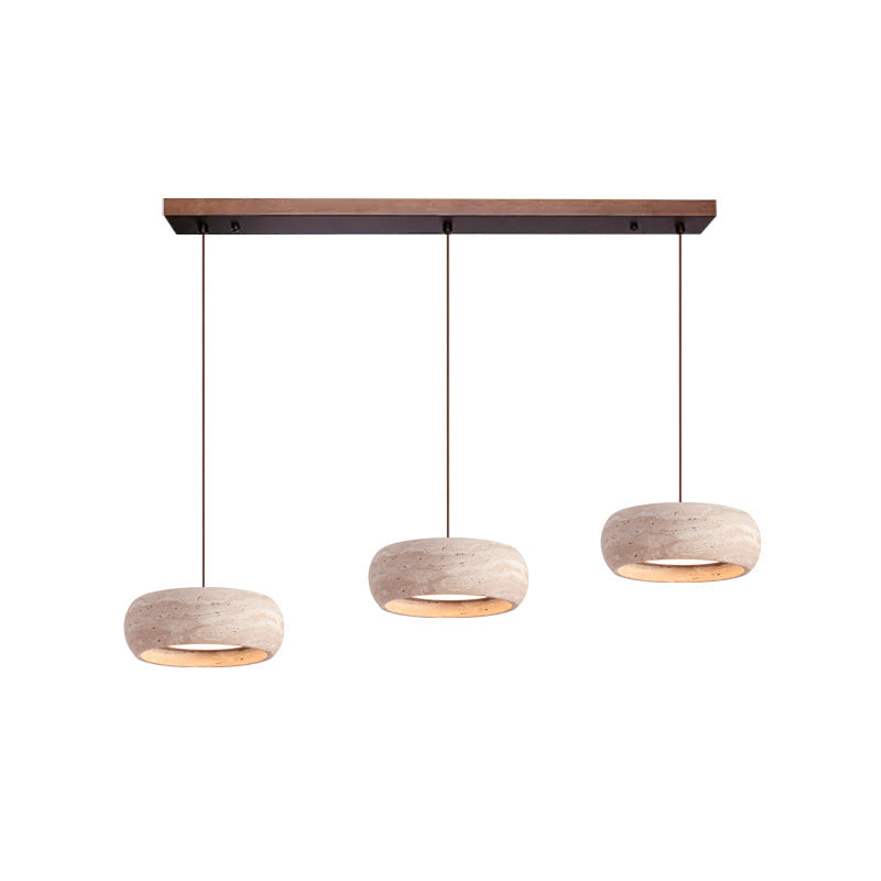 Tova Donut-Shaped Pendant Lights Travertine | ventumra
