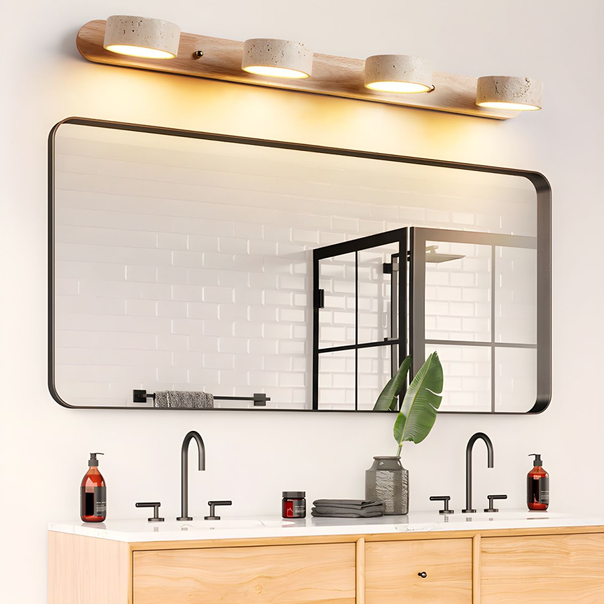 Tuelo Travertine Indoor Wall Light Neutral | ventumra