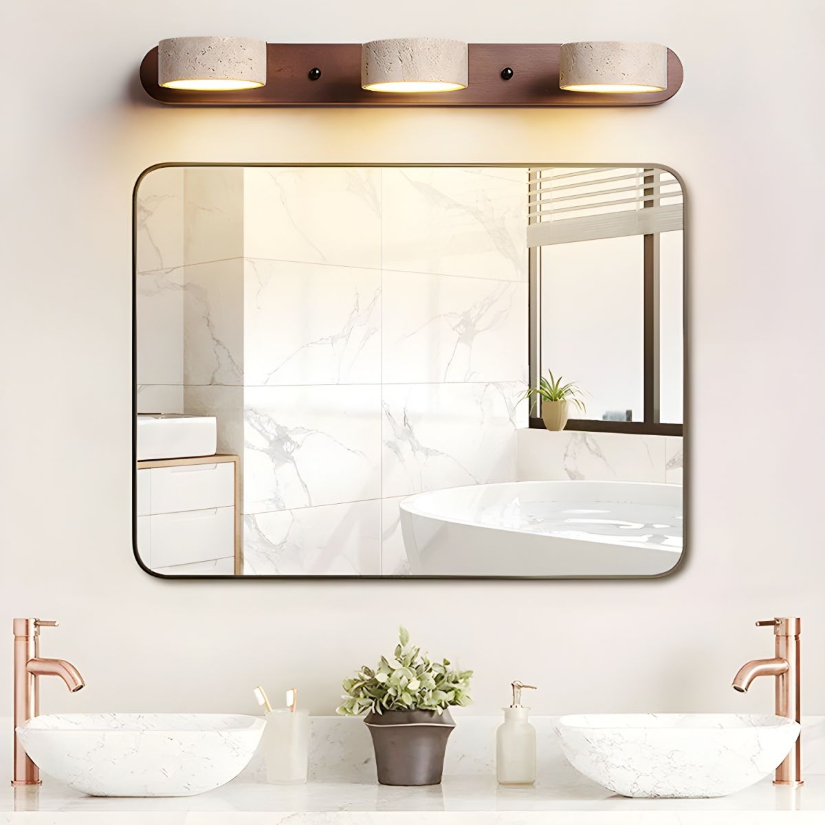 Tuelo Travertine Indoor Wall Light Neutral | ventumra