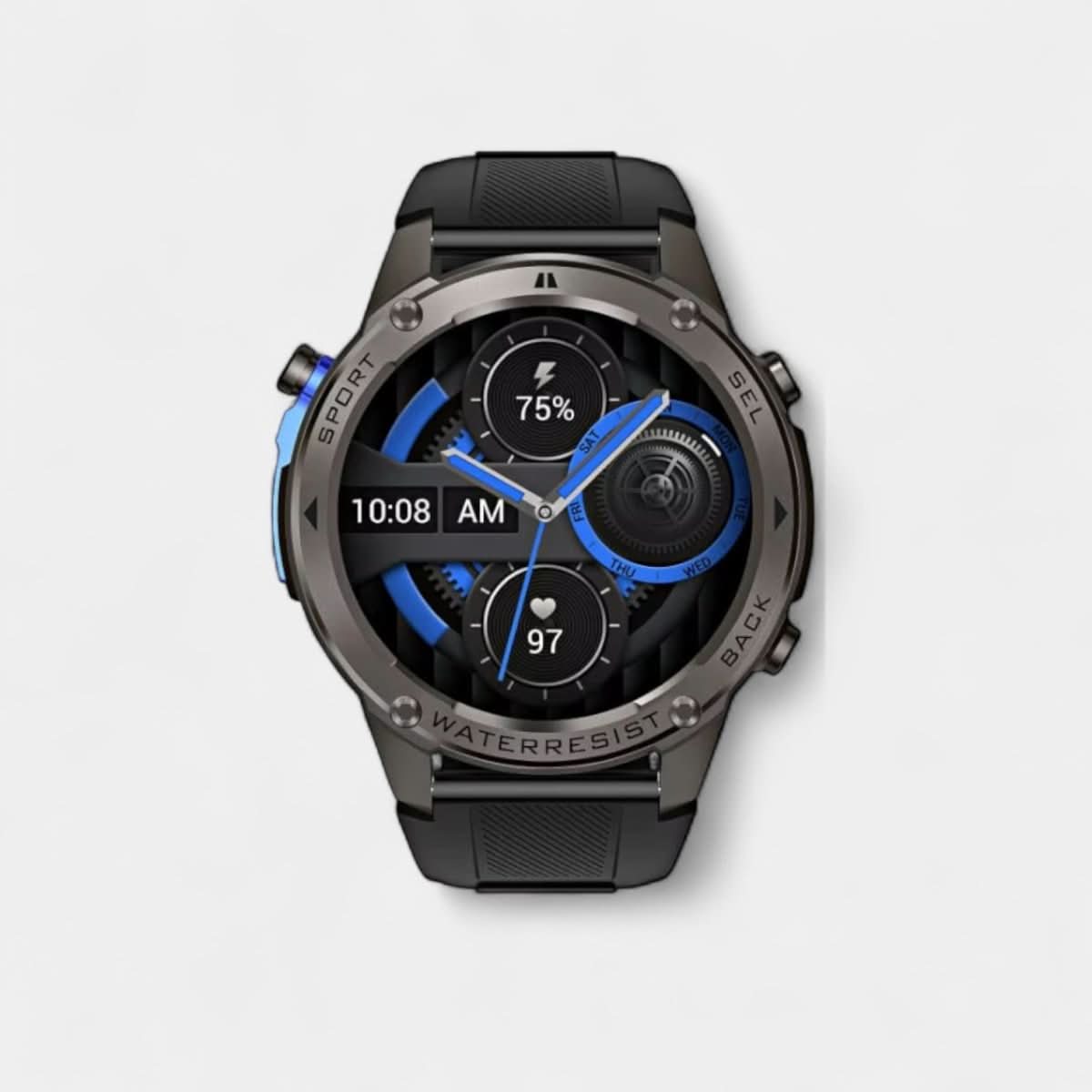 RidgeNova X Outdoor Smartwatch — Satellite GPS, Digital Compass, Comprehensive Health Monitoring