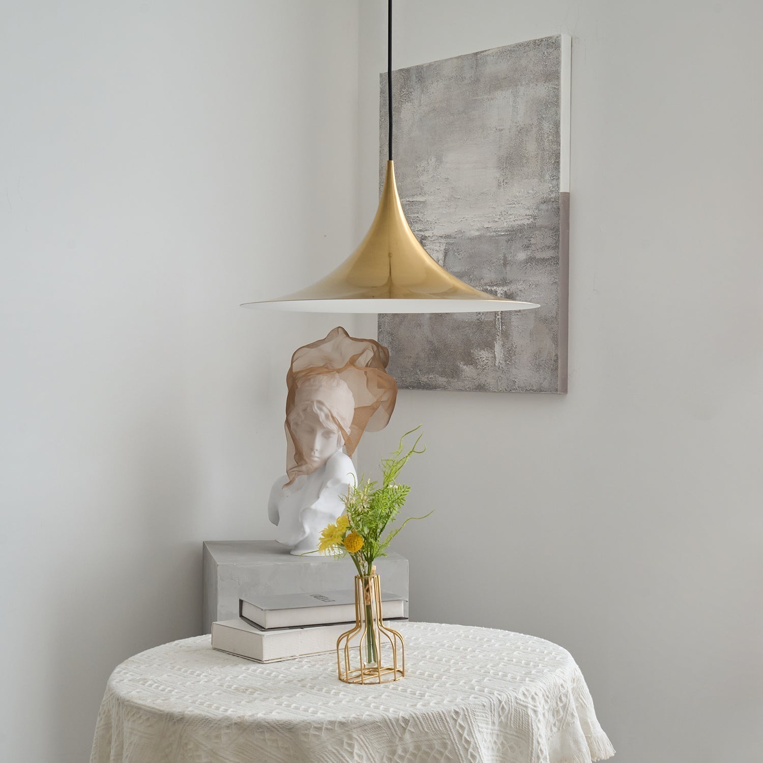 Pendant Lamp Slim Neck and Wide Flare Contemporary Dining | ventumra