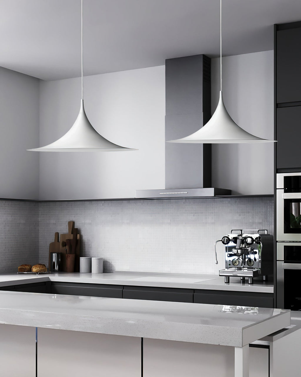 Pendant Lamp Slim Neck and Wide Flare Contemporary Dining | ventumra