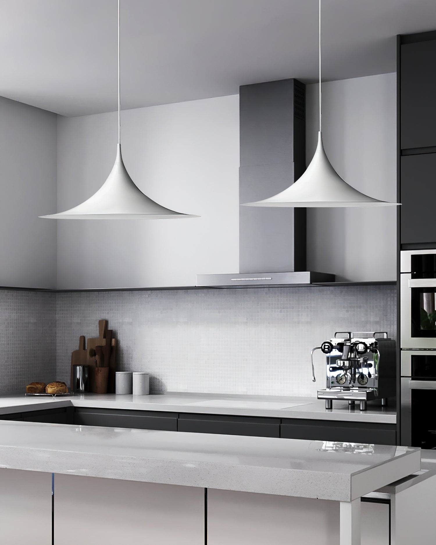 Pendant Lamp Slim Neck and Wide Flare Contemporary Dining | ventumra